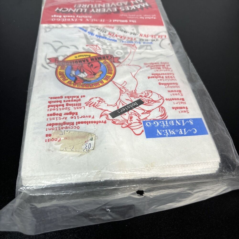 The Official Carmen SanDiego Activity Lunch Bags NOS - Picture 4 of 5